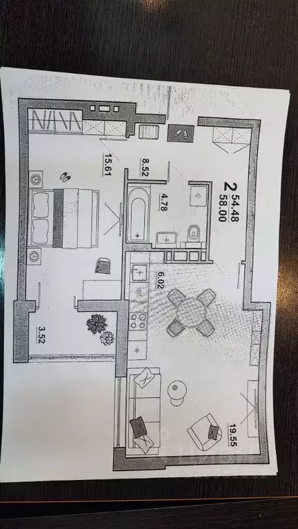 2-к кв. Саратовская область, Энгельс Полиграфическая ул., 77 (58.0 м) - Фото 2