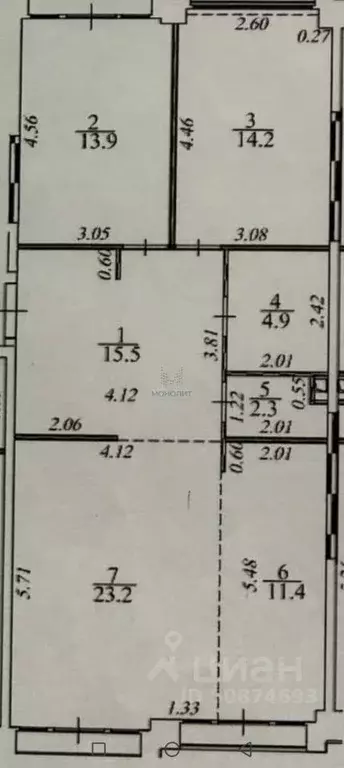 3-к кв. Москва ул. Академика Челомея, 1А (85.4 м) - Фото 2