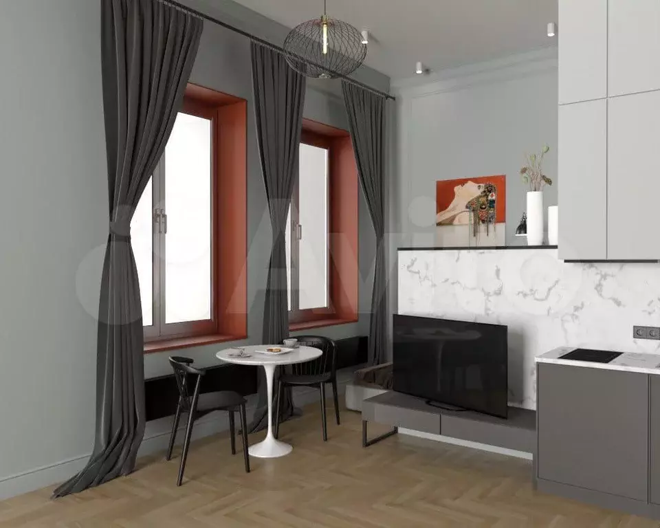 Квартира-студия, 21,5 м, 1/9 эт. - Фото 0
