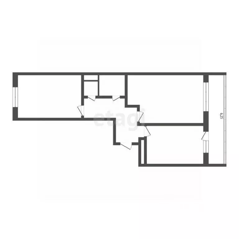 2-к кв. Ульяновская область, Ульяновск ул. Ефремова, 137 (49.5 м) - Фото 2