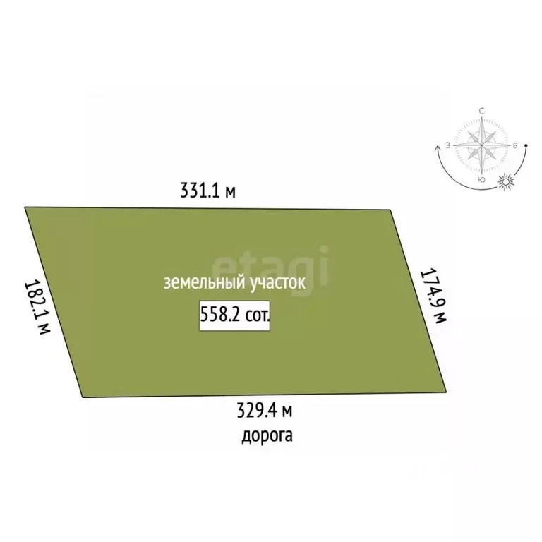 Участок в Крым, Симферопольский район, Николаевка пгт  (558.21 сот.) - Фото 2