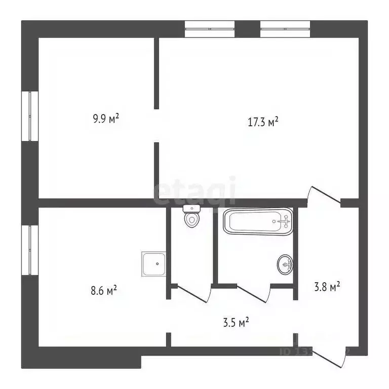 2-к кв. Красноярский край, Красноярск ул. Маерчака, 43а (47.4 м) - Фото 1