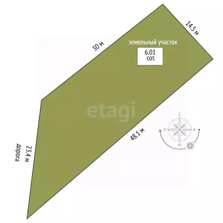 Участок в Севастополь Рябинушка СНТ,  (6.01 сот.) - Фото 2