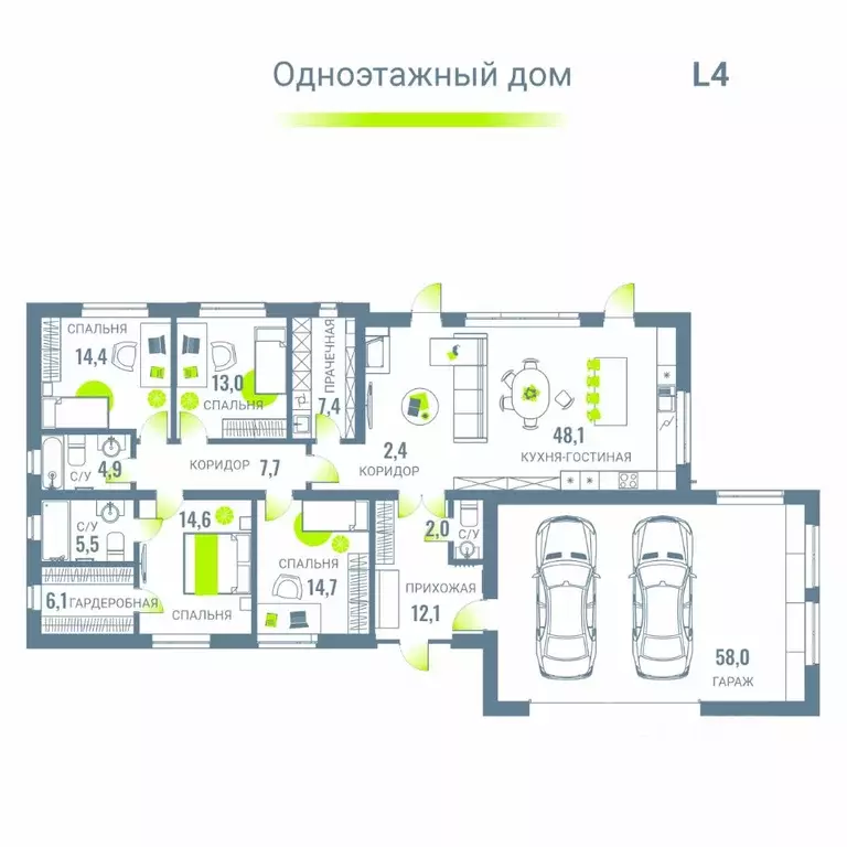 Коттедж в Челябинская область, Сосновский район, Кременкульское с/пос, ... - Фото 0