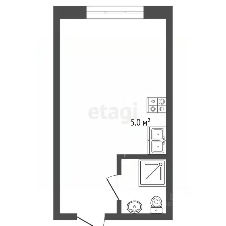 Студия Ханты-Мансийский АО, Ханты-Мансийск ул. Сутормина, 27 (18.0 м) - Фото 2