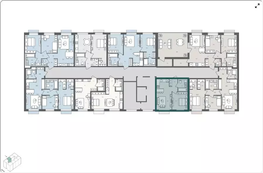 1-комнатная квартира: село Перхушково, микрорайон Равновесие (36.5 м) - Фото 2