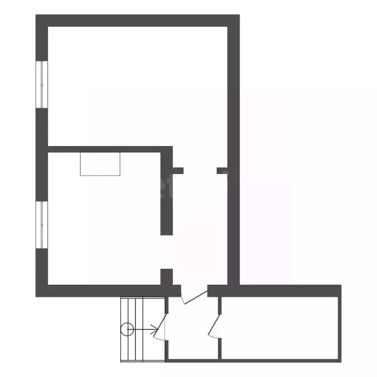 1-к кв. Амурская область, Благовещенск Театральная ул., 234/18 (39.7 ... - Фото 2