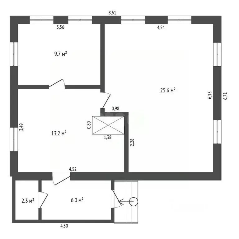 Дом в Амурская область, Благовещенск ул. Шафира, 52 (49 м) - Фото 0