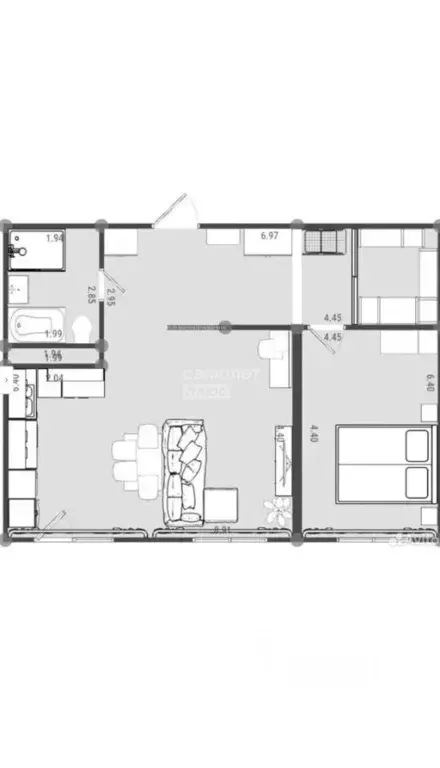 2-к кв. Иркутская область, Иркутский муниципальный округ, пос. ... - Фото 2