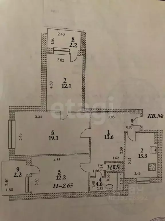 3-к кв. Саратовская область, Энгельс ул. Марины Расковой, 18 (80.2 м) - Фото 1