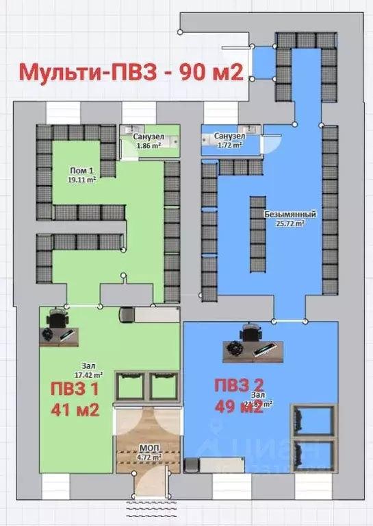 Помещение свободного назначения в Санкт-Петербург Большая Подьяческая ... - Фото 1