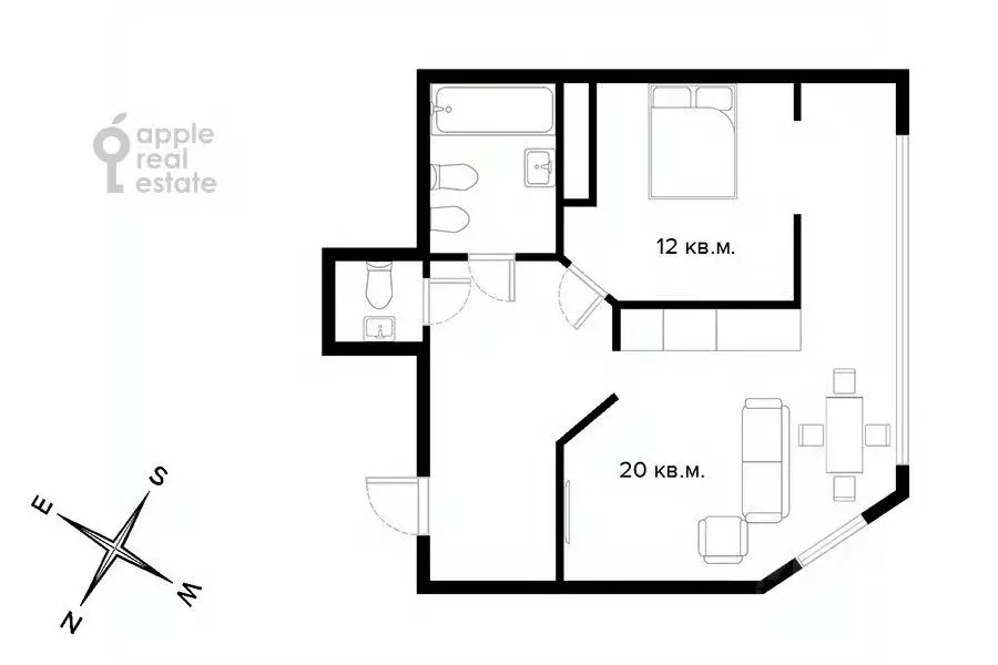 2-к кв. Москва Мичуринский просп., 3 (69.0 м) - Фото 2