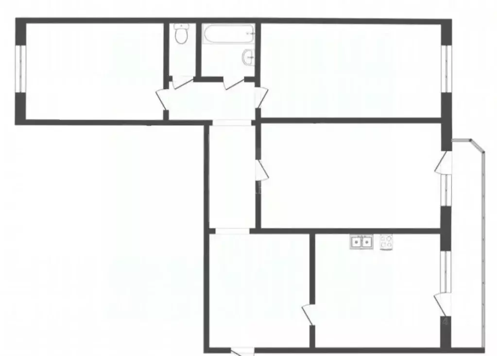 3-к кв. Тюменская область, Тюмень ул. Московский Тракт, 143 (86.0 м) - Фото 1