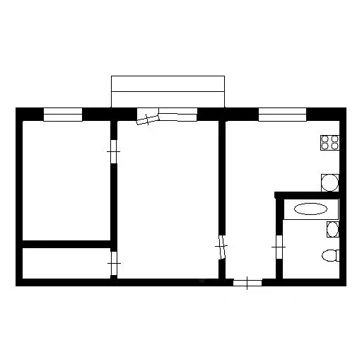 2-к кв. Татарстан, Казань ул. Габдуллы Кариева, 8 (60.9 м) - Фото 1