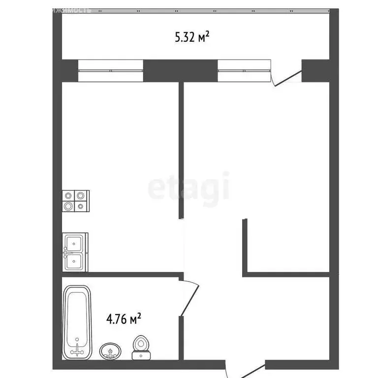 1-комнатная квартира: Самара, 5-я просека, 135 (41.3 м) - Фото 0