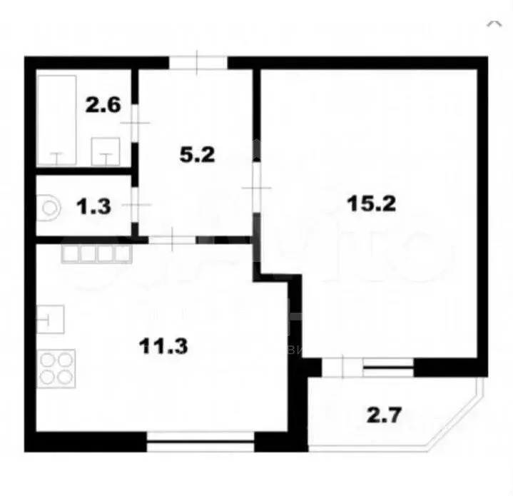 1-к кв. Санкт-Петербург, Санкт-Петербург, Пушкин Красносельское ш., 55 ... - Фото 2
