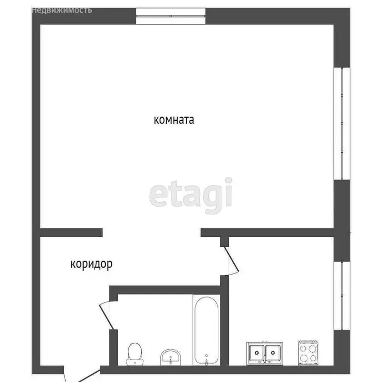 1-комнатная квартира: Челябинск, проспект Победы, 184А (30 м) - Фото 0