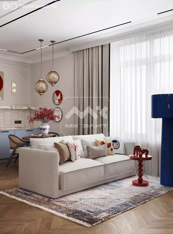 2-комнатная квартира: Санкт-Петербург, проспект Бакунина, 33 (54.8 м) - Фото 1