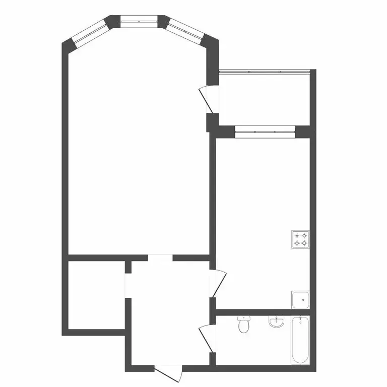 1-комнатная квартира: Тюмень, микрорайон Тюменский-1, улица Николая ... - Фото 1