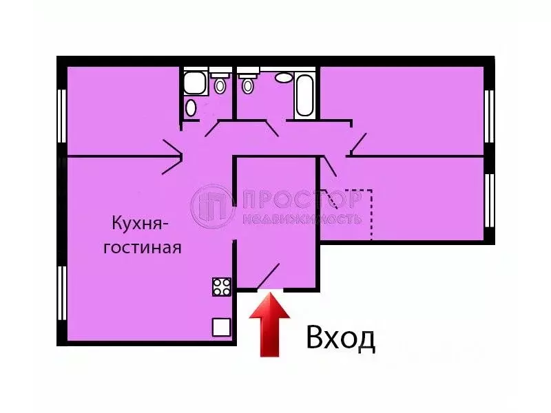 3-к кв. Москва ул. Саларьевская, 9 (93.1 м) - Фото 2