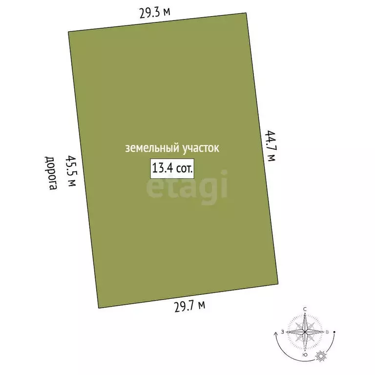 Участок в муниципальный округ Омский район, деревня Зелёное Поле (9.52 ... - Фото 1