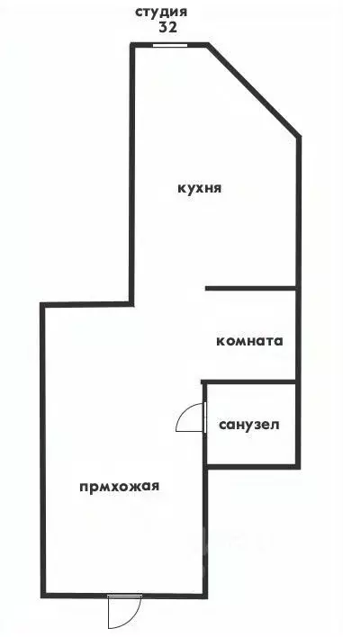 Студия Краснодарский край, Геленджик Крымская ул., 22к8 (32.0 м) - Фото 2