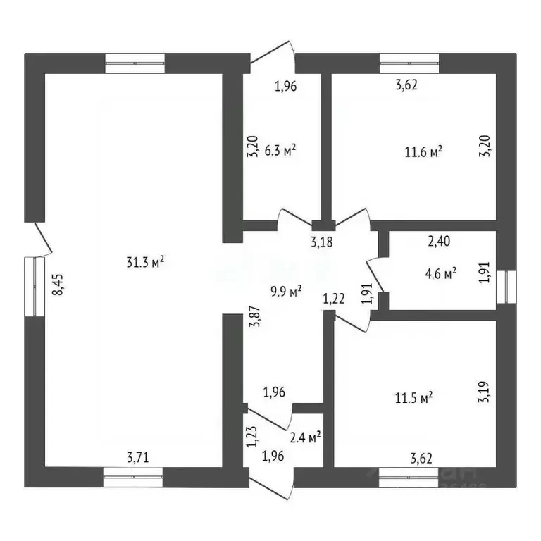 Дом в Амурская область, Благовещенский район, с. Чигири ул. Песчаная, ... - Фото 2