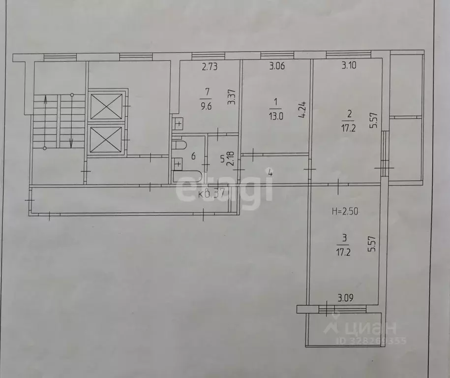 3-к кв. Пермский край, Пермь Парковый просп., 12 (67.3 м) - Фото 1