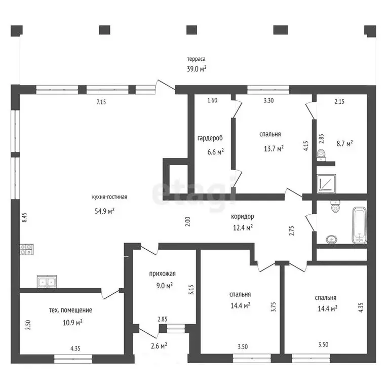 Дом в Заводоуковск, Колмаковская улица (149.3 м) - Фото 1