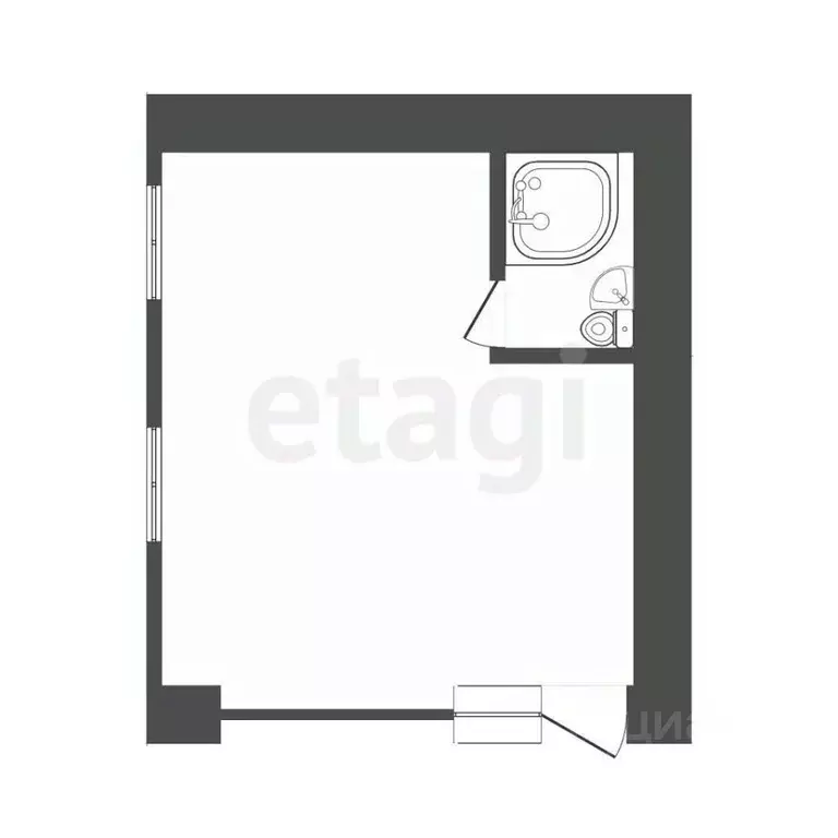 Студия Москва Малый Трехсвятительский пер., 8/2С8 (34.0 м) - Фото 2