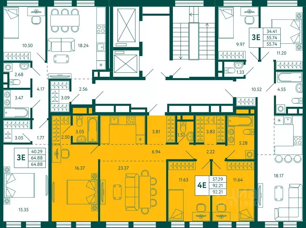 3-к кв. Башкортостан, Уфа Зеленая Роща жилрайон, Терле Парк жилой ... - Фото 1