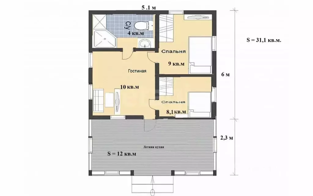 Дом в Крым, Судак муниципальный округ, с. Миндальное, Солнечная Долина ... - Фото 2