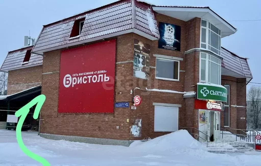 Торговая площадь в Коми, Сыктывкар Нижний Чов мкр, ул. Урожайная, 17А ... - Фото 1