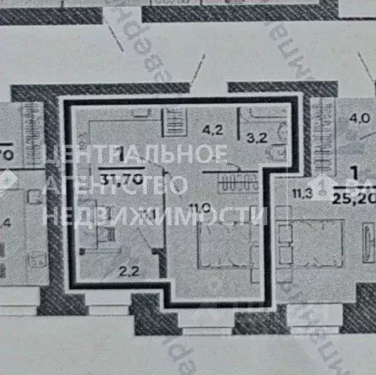 1-к кв. Рязанская область, Рязань Интернациональная ул. (31.7 м) - Фото 1