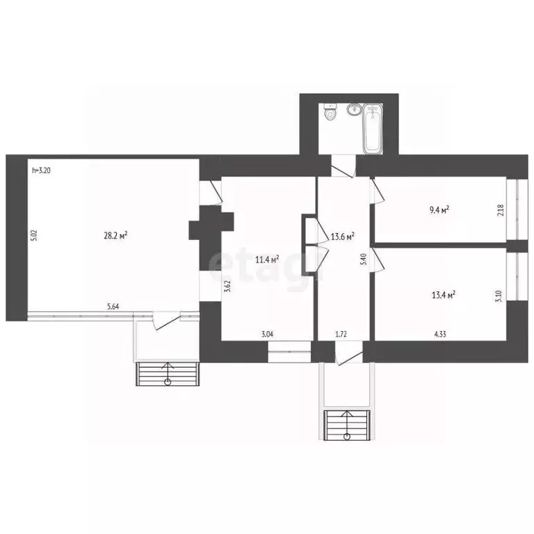 Торговая площадь в Москва Флотская ул., 27 (79 м) - Фото 2