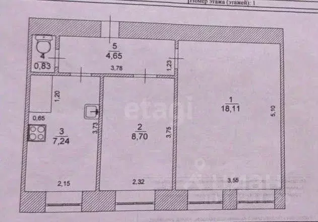 2-к кв. Ульяновская область, Ульяновск ул. Советской Армии, 8 (39.5 м) - Фото 2
