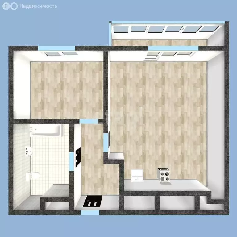 1-комнатная квартира: Тула, улица Карпова, 98к1 (48 м) - Фото 0