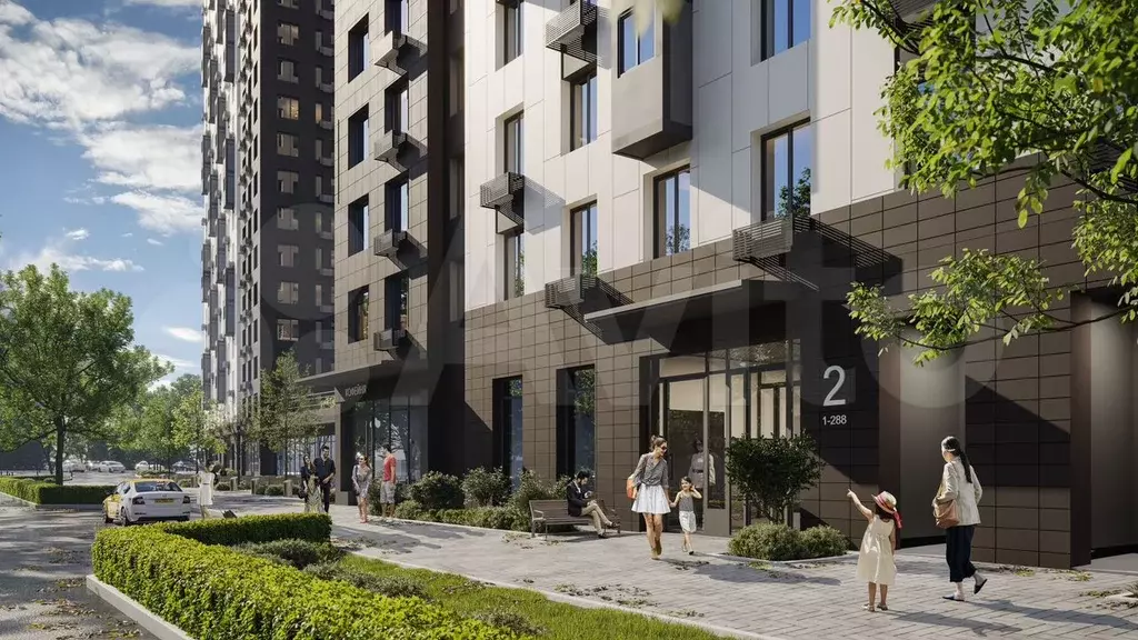 1-к. квартира, 39,2 м, 3/25 эт. - Фото 1