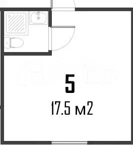 Квартира-студия, 17,4 м, 1/12 эт. - Фото 0