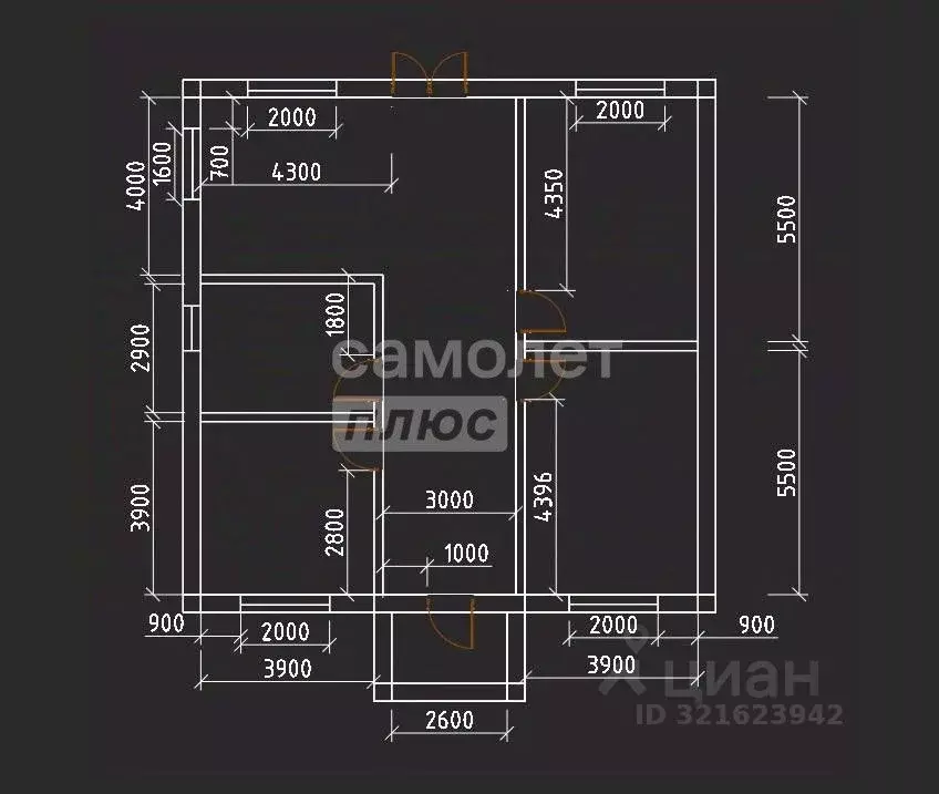 Дом в Курская область, Октябрьский район, Черницынский сельсовет, с. ... - Фото 2