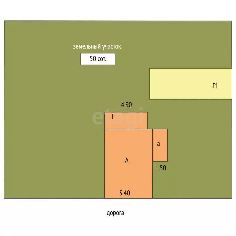 Дом в хутор Дубовый, Вишнёвая улица (37.6 м) - Фото 1