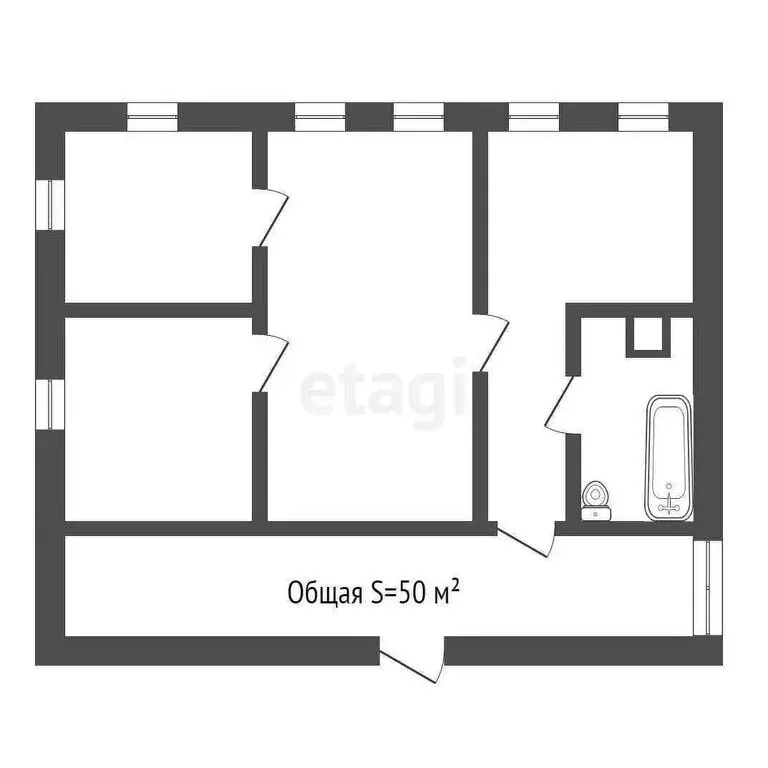 Дом в деревня Песочня, Заречная улица (50 м) - Фото 1