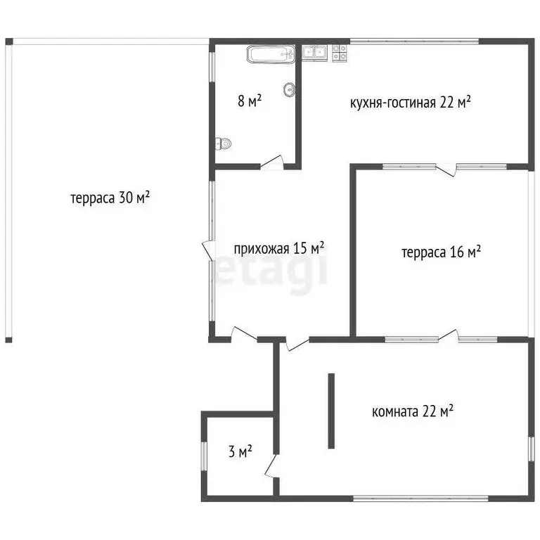 2-комнатная квартира: Санкт-Петербург, Новая улица, 51к49 (116 м) - Фото 1
