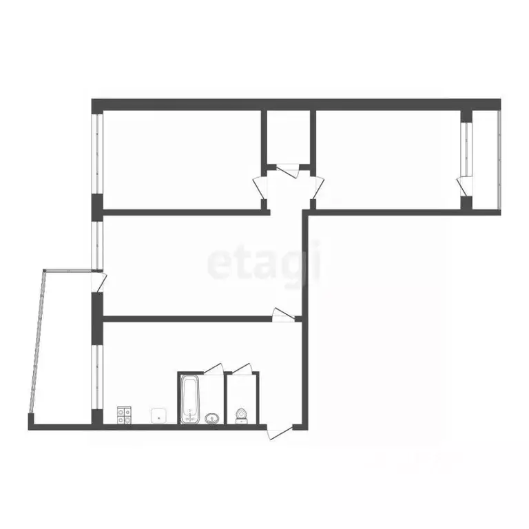 3-к кв. Мордовия, Саранск ул. Сущинского, 12 (64.1 м) - Фото 1
