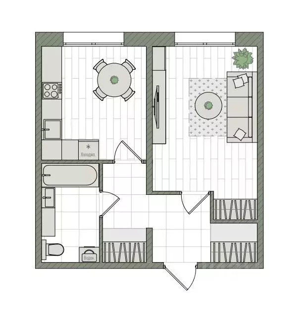 1-к кв. Кировская область, Киров бул. Прибрежный, 6 (39.7 м) - Фото 1