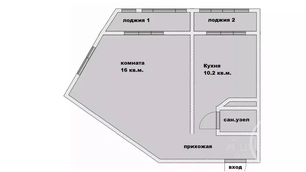 1-к кв. Санкт-Петербург ул. Русановская, 24 (35.0 м) - Фото 2