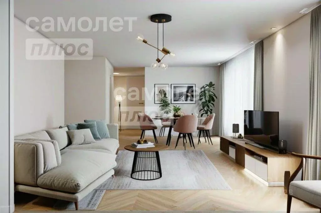 Квартира, 3 комнаты, 96.1 м - Фото 0