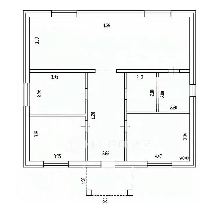 Дом в Брянская область, Брянск Одесская ул. (116 м) - Фото 1