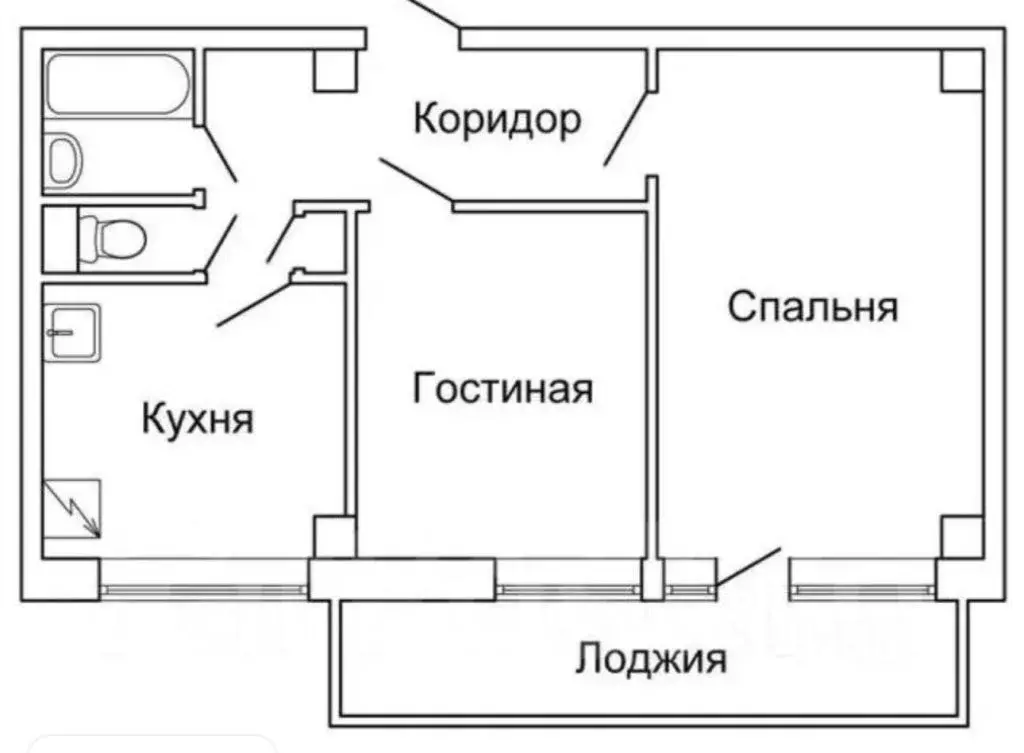 2-к кв. Ярославская область, Ярославль проезд Доброхотова, 5 (50.4 м) - Фото 2