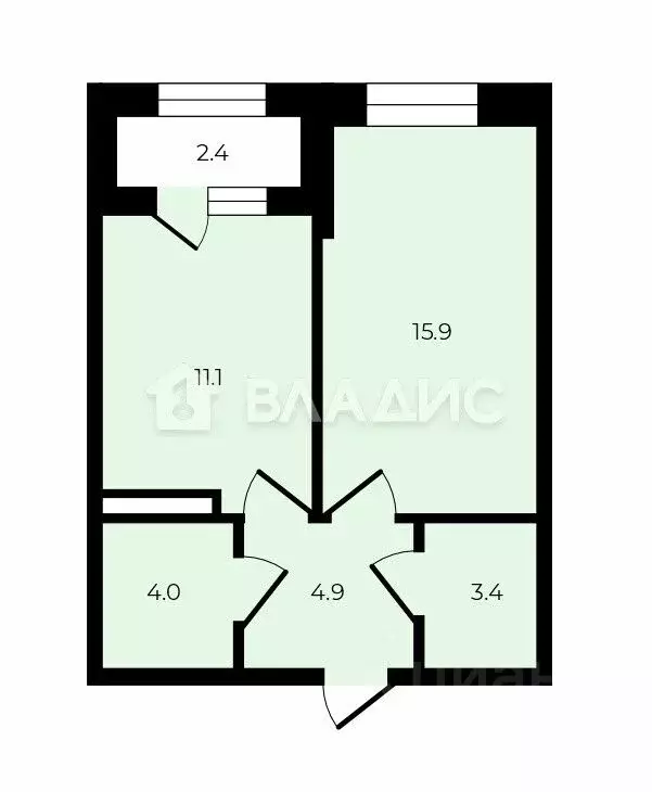 1-к кв. Московская область, Королев ул. Горького, 79к21 (39.3 м) - Фото 2